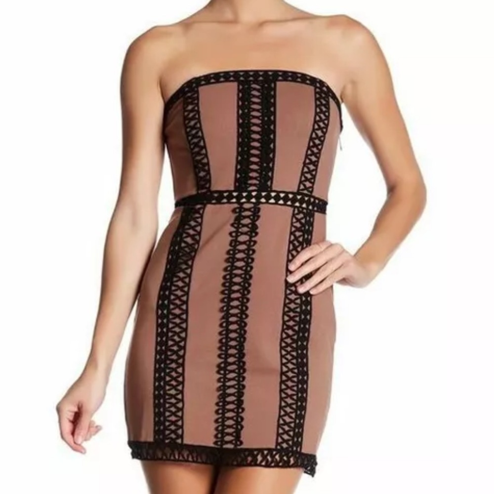 Free People City Lights Crochet-Detail Tube Dress - Picture 3 of 5